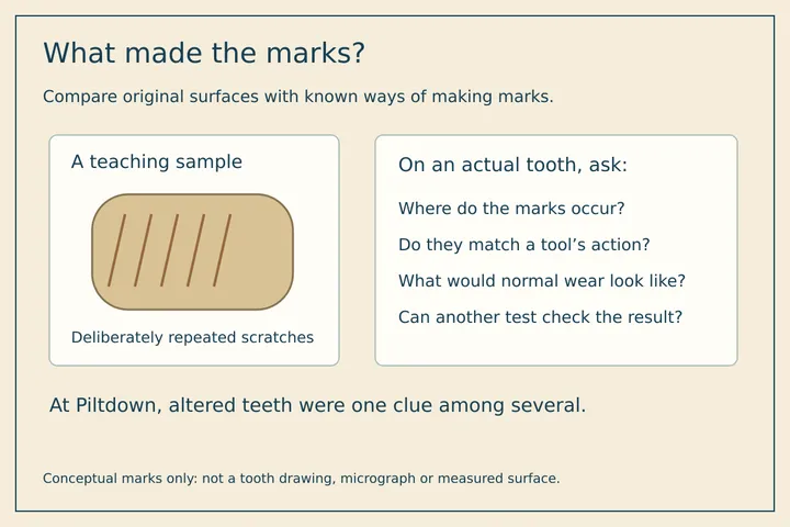 A conceptual scratch-pattern exercise